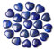 QINJIEJIE 20 Stück Lapislazuli Herz Edelsteine Heilung Kristall Set Natürliche Steine Herz Stein Reiki Kristalle für Meditation 0,6 Zoll
