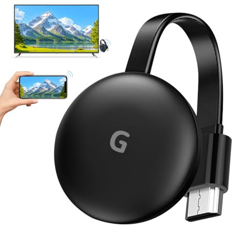Dongle HDMI sans Fil,5G Miracast HDMI Dongle sans Fil WiFi,1080P Wireless Adaptateur D'affichage sans Fil pour TV, Android/iOS/Windows, Mac/DLNA, Airplay