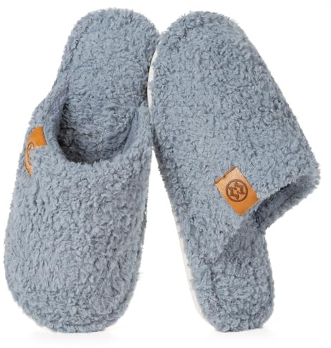 Dokela Pantofole Donna Uomo in Memory Foam Ciabatte Casa Invernali Calde | Pelliccia sintetica, Antiscivolo, Leggero, Comodo, Chiuso