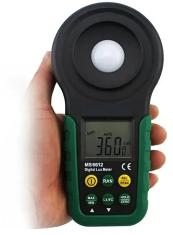 Ljusmätare, MS6612 Ljusmätare Digital Luxmeter Multifunktionsbelyingsmeter Spectra Integrerad Luxmeter Metalldetektootometer