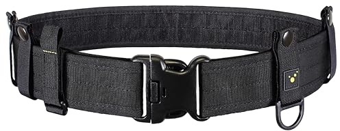 tee-uu svart räddningstjänstkoppel (S-XXL) | komplett set | tvådelad | Belt Keeper set inkl. | Standbyrå | Insats | Räddningstjänst | Brandkår | Polis | Säkerhetstjänst