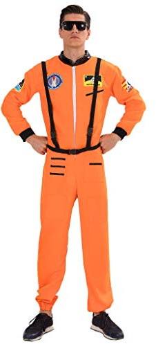 EraSpooky Astronaut kostym för män rymdman kostym fin klänning cosplay halloween fest rolig outfit för vuxna män