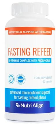 Nutri-Align Fasting Refeed Jeune Multivitamine Réalimentation | 30 Capsules Multi Vitamines Jeun Hommes et Femmes | Vitamine B Phosphore Vitamine D et C Multivitamines | Rupture Jeûne | Sans Gluten