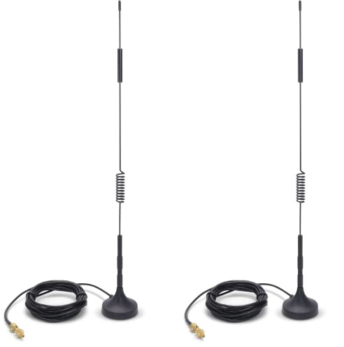 Proxicast 4G/5G External Magnetic Antenna - 7 dBi Loaded Coil with SMA & TS9 Connectors Compatible with AT&T Nighthawk, Verizon Jetpack, Cradlepoint, Pepwave, MoFi, Digi, Sierra (ANT-124-95G-2PK)