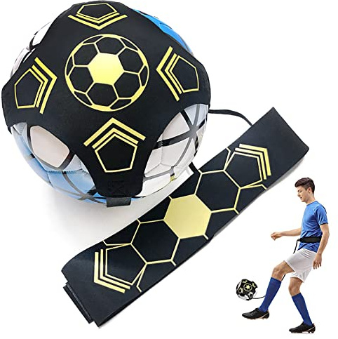 iTYOOS Fútbol Trainer Banda Entrenador de Patadas Football Fútbol Kick Throw Trainer Entrenador de Patadas Football Manos Libres Práctica Adapta a 3 4 5 Balones de Fútbol para Niños Adultos
