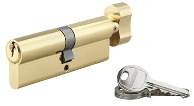 THIRARD - Cylindre de serrure double entrée SA, 40x50mm, anti-arrachement, laiton, 3 clés