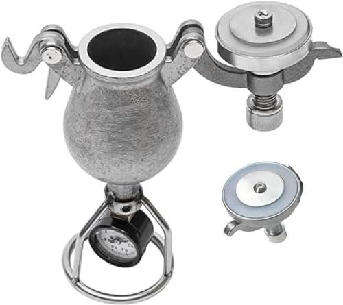 DOKERS Hand Popcornmaschine Hochdruck-popcornmaschine Edelstahl-Handkanone, Lebensmittelverstärker, chinesische Vintage-Popcornmaschine, Handkurbel-Popcornmaschine