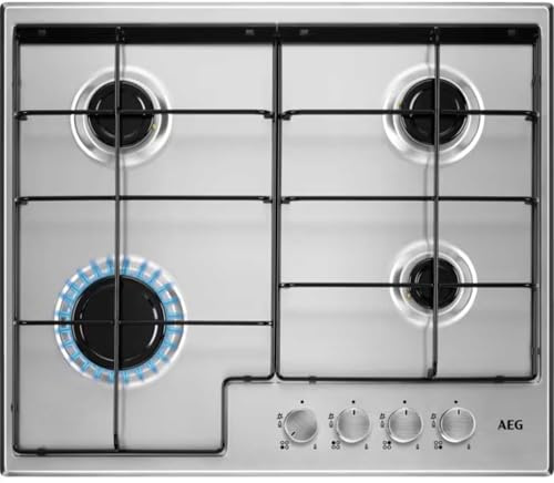AEG AEG HGX6400SM 949641063 hob Stainless steel Built-in 60 cm Gas 4 zone(s)