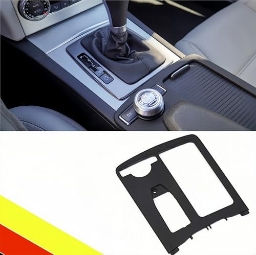 POETRYXIAO Portavasos para consola central para Mercedes Clase C W204 A2046807607905 (negro)