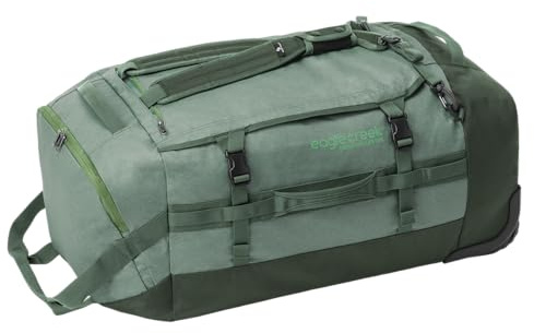 Eagle Creek Cargo Hauler Reisetasche mit Rollen 110L I Mit Rollen für unwegsames Gelände I Extrem robuste Rolling Duffel mit Rucksack-Tragefunktion I 110L Volumen I Duck Green