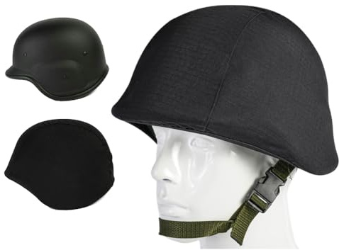 Tactical Paintball Airsoft Helmet, Adjustable M88 Helmet with Helmet Cover Set
