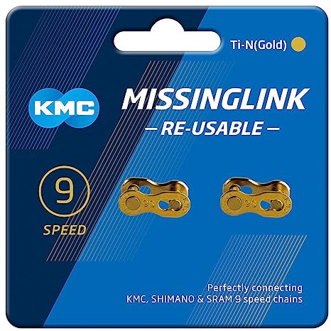 KMC Unisex – Erwachsene 9R Ti-N Fahrradkette, schwarz, 1size, C09GR0000