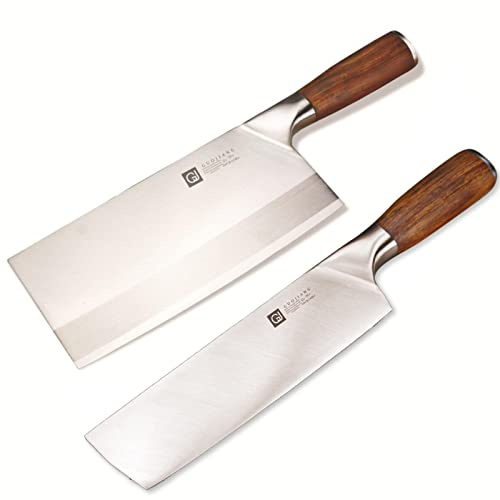 2st Populära kockknivar Rostfritt stål Skivkniv Kött Kyckling Grönsak Bästa kinesiska klyftare Matlagningsbestick