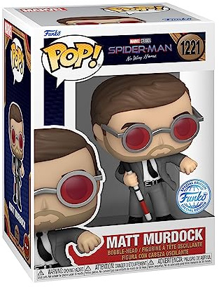 Funko Pop! Marvel: Spider-Man: No Way Home - Matt Murdock With Brick - Spider-man - Amazon Exclusive - Collectable Vinyl Figure - Gift Idea - Official Merchandise - Toys for Kids & Adults