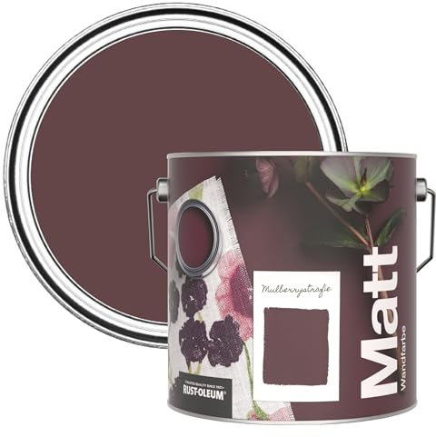 Rust-Oleum Colours Matt Emulsion Wall and Ceiling Paint - Mulberry Street 2.5L