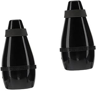 Toyvian 2stücke Kunststoff-trompeten-übungsdämpfer Schwarz Lautstärkeregulierung Für Trompetenpraxis Einfach Anzubringen Entfernen Handlich