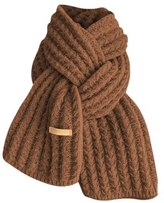 Trachtentuch Damen Halstuch Damen Schwarz Seide Damen-Schal, superweich, für den Außenbereich, modisch, lässig, vielseitige Atmosphäre, warmer Sommerschal Damen Dünn Kopftuch Damen (Brown, One Size)