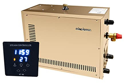 Kit generador de ducha de vapor, Generador de vapor de acero inoxidable automático 3KW Máquina de baño de vapor de la sala de vapor de la sala de vapor for la sala de spa Controlador digital para uso