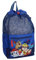 mybagstory - Bolsa de deporte para niño, diseño de patrulla azul, para niños, escuela y guardería, para niños, talla 40 cm, correas ajustables, cuerda para regalo, Patrulla Canina - Azul, enfant