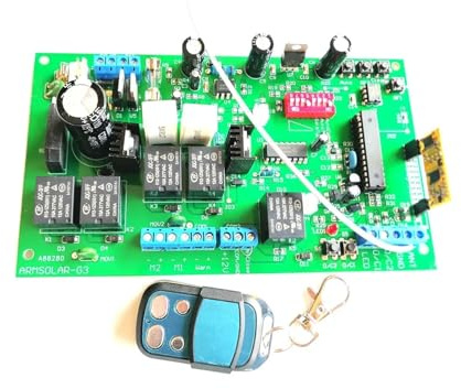 KONGMM Motore per cancello Scorrevole 150 kg Automatico Battente Apri del Cancello Motore Operatore Circuito Scheda Elettronica Controller for 12VDC Avidsen Apri del Cancello Doppio(Kit 4 Four Keys)