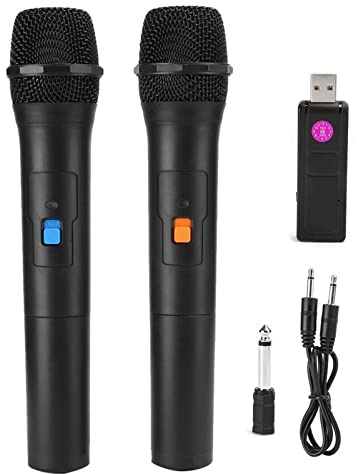 Universal Wireless Microphone Professional Quality VHF USB Mottagare Handhållen MIC Plug and Play Wide Frequency Range Mindre störningar för Karaoke Live Performances Meetings