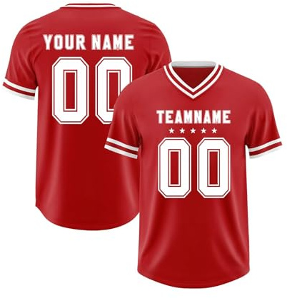 Camiseta de Rugby para Hombre, Camiseta de Rugby Vintage para Hombre, de Manga Corta, Cuello en V, Logotipo Personalizado del Equipo