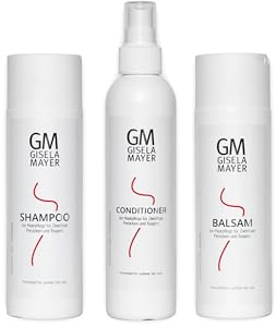 Gisela Mayer vårdset för peruker och syntetiskt hår schampo balsam och balsam
