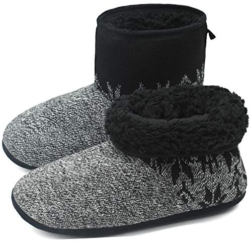 COFACE Pantofole Stivaletto Uomo Ciabatte Interni Antiscivolo Comode Pantofola Invernali Calde Scarpe da Casa per Uomo Taglie 47