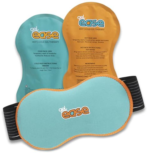 Gel Ease 2 Heiße und kalte Kompresse - Therapeutische Schmerzlinderung mit heißen und kalten Anwendungen - Beruhigende Linderung für Muskeln und Gelenke - Beseitigt Schwellungen und Entzündungen