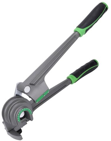 Doblador de Tubos de 1/4” 3/8” 1/2” OD, Doblador de Tubos de 180 Grados, Doblador de Tubos 3 en 1 Herramienta para Doblar Tubos de Aluminio de Cobre HVAC de 180° para Reparación
