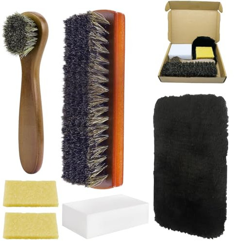 LHOEST Brosse Chaussure Daim 6 Pieces Gomme Daim Chaussure Brosse de Nettoyage Chaussure Kit Cirage Chaussure Cuir Brosses à Chaussures Nettoyage Brosse Cirage Chaussure Cuir Brosse Multifonction