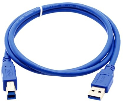 Cable de impresora USB 3.0, cable de extensión USB 3.0, Cable de impresora de 9,8 pies, Cable USB 3.0 Plug and Play, transferencia de datos de 5 Gbps para teclado, unidad flash, impresora, cámara