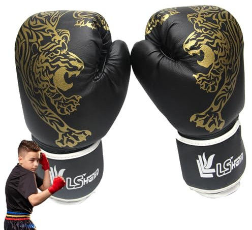 Boxhandschuhe Kinder Erwachsene, Boxing Gloves Boxhandschuhe Für Männer Und Damen, Punchinghandschuhe Kickboxhandschuhe, Sparring Trainingshandschuhe Für Boxsack, Kickboxen, Muay Thai, MMA