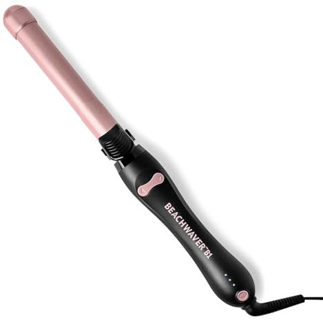 Beachwaver Co. B1 Rotating Curling Iron - Midnight Rose | Automatic 1-Inch Ceramic Curling Iron - Most Common Barrel Size for All Hair Lengths! | Auto-Shut Off, Travel-Friendly, Dual Voltage