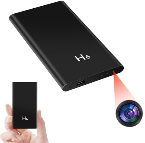 TANGMI Caméra Cachée, 1080P HD Camera Espion Power Bank, Capteur de Gravité Caméra Cachée Espion avec Vision Nocturne pour Le Chargement des Appareils Mobiles