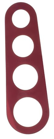 Alipis 4agujero Regla Para Pasta De Acero Inoxidable Medidor De Espaguetis Herramienta Para Medir Porciones De Espaguetis Para Cocina y Control De Pasta