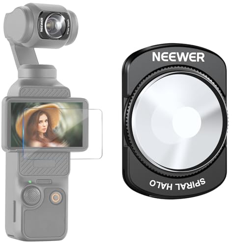 NEEWER Filtro Prisma ad Alone Spirale Compatibile con DJI Osmo Pocket 3 e Creator Combo Accessori, Filtri Effetto Magnetico in Vetro Ottico HD Multistrato per Gimbal Camera, Protezione Schermo, FL-C35