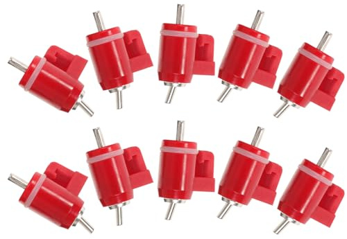 Gadpiparty 10 Stück Teiliges Automatische Hühnertränkenippel Wassersparender Ersatz für Geflügel Einfache Installation Robust und Bruchsicher Geeignet für Küken Enten und Gänse