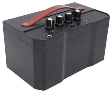 Cosiki Amplificatore per Chitarra Elettrica, Altoparlante per Chitarra da 30 W con Riverbero e Distorsione, Altoparlante Portatile Dal Suono Chiaro, Ideale per la Pratica Quotidiana e gli Spettacoli