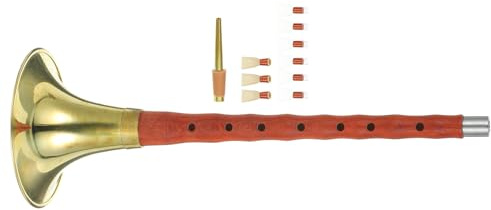 ORFOFE Instrumento de Viento Étnico de Metal Ligero y Fácil de Tocar Color Aleatorio Instrumento Suona Profesional para Principiantes en D Adecuado para Estudiantes y
