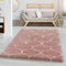 Carpettex Hochflor Teppich Wohnzimmer Shaggy Flokati - Modern Skandinavisch Design 240 x 340 cm Rosa - Schlafzimmer Weich Flauschig Waschbar - Küche Esszimmer Langflor