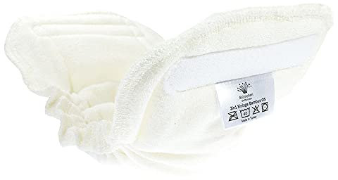 Blümchen - Saugeinlagen für Kinder & Erwachsenen Stoffwindel 2in1 (Bambus) Größe M (Erwachsene) Bundweite 70-110cm