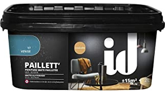 Peinture de finition mate paillettée PAILLETT 2L VENISE - ID Paris