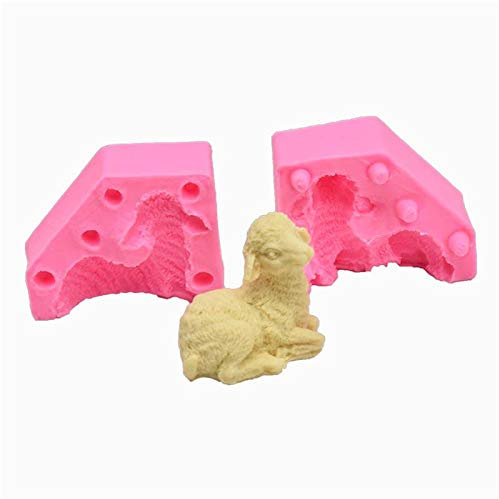 Stampi Fondente 2Pcsdiy Stampo Per Agnello Al Forno Aromaterapia Torta In Gesso Stampo In Silicone Per Argilla Ultraleggera