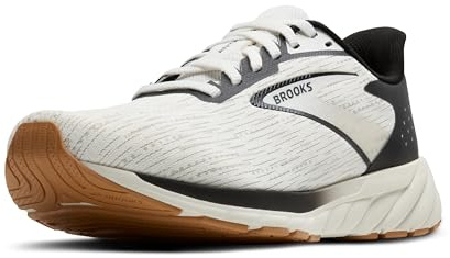 Brooks Women’s Anthem 7 Neutral Running Shoe - White/Black/Tan - 8.5 Medium