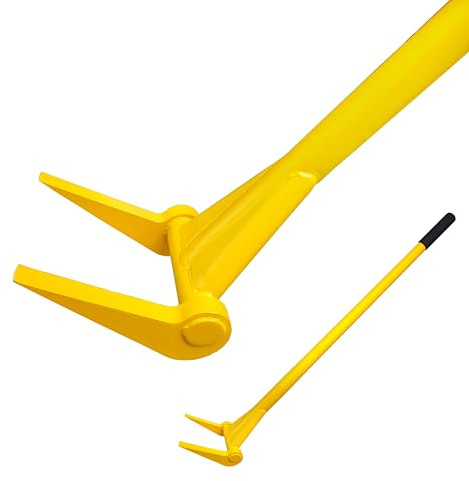 Upgrade ZOOKASEA Pallet Buster 45 with Handle, Heavy Duty Deck Board Removal Tool,Non-Slip Pry Bar Breaker for Flooring, Framing, Roofing and Construction