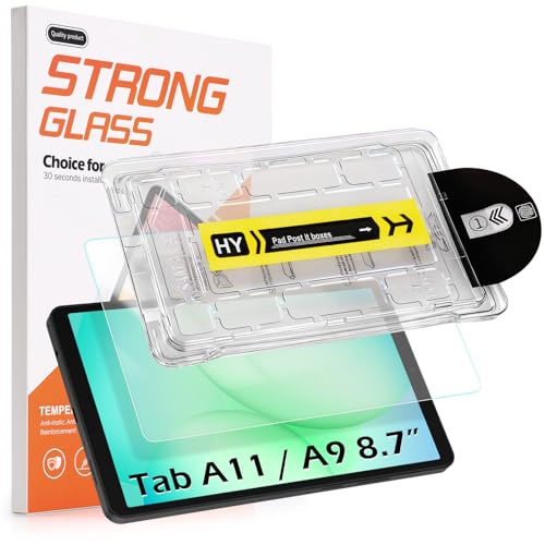 Hianjoo Pellicola Protettiva Compatibile per Samsung Galaxy Tab A11/ Tab A9 8.7, Vetro Temperato con Vassoio di Installazione [HD Clarity] [9 durezza] [Antigraffio] [Installazione facile]