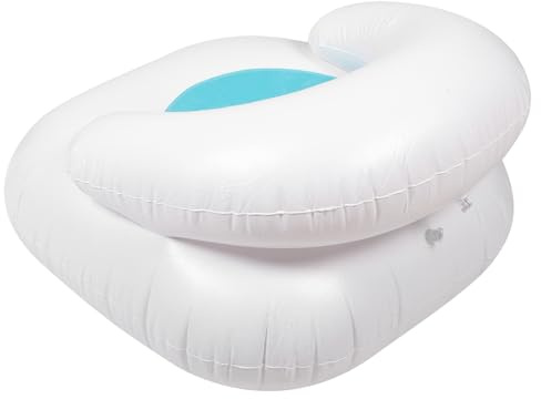 SECFOU Sofá Inflable Plegable de PVC Respaldo, Sofá Cama Individual Pequeño para Interiores y Exteriores, Sillón Inflable Azul Adecuado para Descanso y Camping