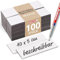 Magstick Magnetstreifen 100 Stück I 10 x 5 cm I beschreibbar zum beschriften wiederverwendbar zuschneidbar abwischbar Magnet-etiketten Haftstreifen Magnetkarten für White-board Kanban Scrum I mag154