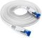 KabelDirekt – Cable Ethernet plat, particulièrement flexible – 25m (CAT7, Câble LAN/câble réseau, 10 Gbit/s, fiche RJ45, adapté à la pose, pour une vitesse de fibre maximale, blanc)